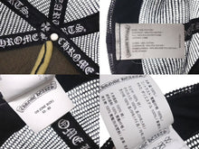 Load image into Gallery viewer, CHROME HEARTS クロムハーツ TRUCKER CAP トラッカーキャップ セメタリーレザーパッチ メッシュキャップ ブラック ホワイト 美品 中古 4c072758