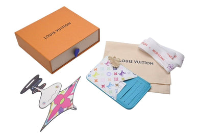 新品未使用 LOUIS VUITTON ルイヴィトン 村上隆 LV × TM モノグラムアンプラント マルチカラー カードケース ポルト カルト・ロミー M14171 中古 4c072766