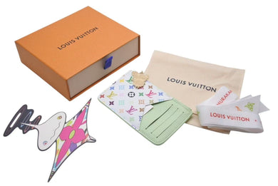 新品未使用 LOUIS VUITTON ルイヴィトン 村上隆 LV × TM モノグラムアンプラント マルチカラー カードケース ポルト カルト・ロミー M13800 中古 4c072767