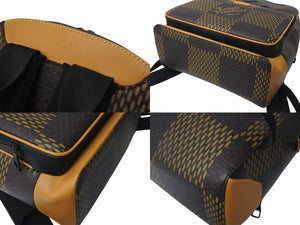 極美品 LOUIS VUITTON ルイヴィトン NIGO バックパック N40380 モノグラム ダミエ ジャイアント LVスクエアード 中古 4c072768