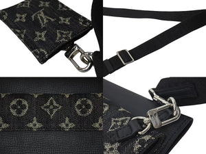 極美品 LOUIS VUITTON x NIGO ルイヴィトン ニゴー 22SS ショルダーバッグ モノグラムドリップ トリオポーチ M81013 ブラック 中古 4c072769