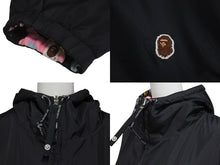 Load image into Gallery viewer, A BATHING APE アベイシングエイプ リバーシブルパーカー マルチカモ 103MT-1458 ポリエステル コットン ブラック L 美品 中古 4c072770