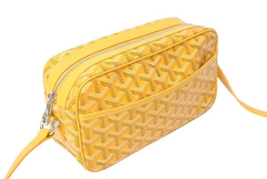極美品 GOYARD ゴヤール カップヴェールPMバッグ ショルダーバッグ CAPVE2PMLTY50CL50P ホワイト PVC レザー 中古 4c072771