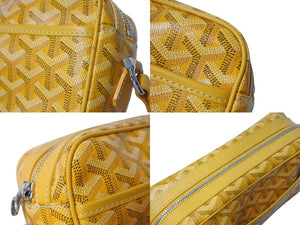 極美品 GOYARD ゴヤール カップヴェールPMバッグ ショルダーバッグ CAPVE2PMLTY50CL50P ホワイト PVC レザー 中古 4c072771