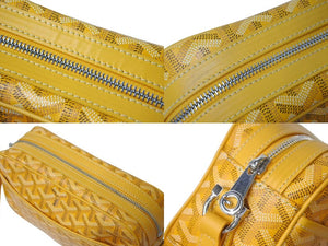 極美品 GOYARD ゴヤール カップヴェールPMバッグ ショルダーバッグ CAPVE2PMLTY50CL50P ホワイト PVC レザー 中古 4c072771