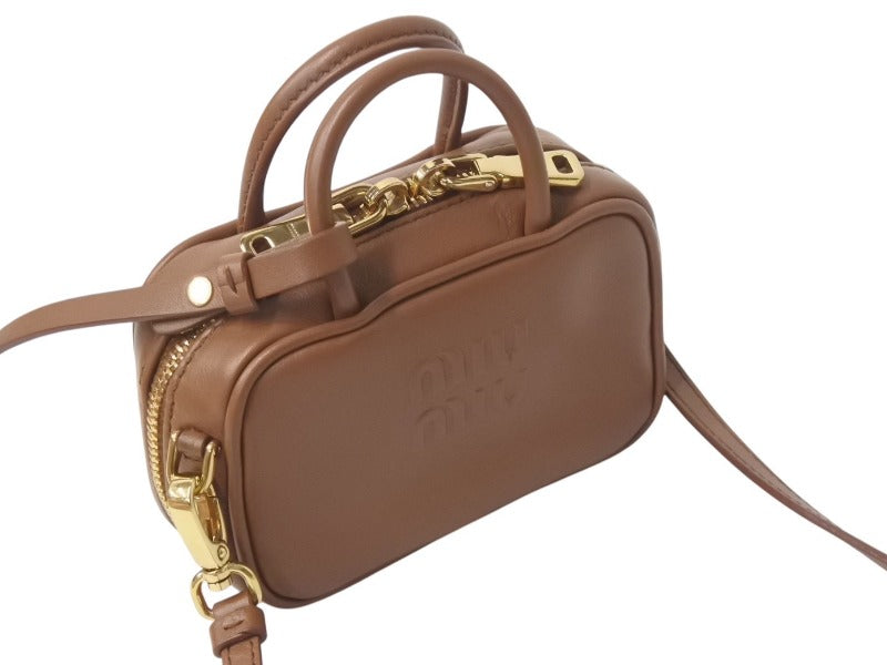 極美品 MIUMIU ミュウミュウ ハンドバッグ マイクロバッグ
