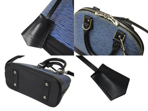LOUISVUITTON ルイヴィトン ハンドバッグ ショルダーバッグ エピ デニム アルマBB エピレザー デニムブルー SN4162 美品 中古 4c072774