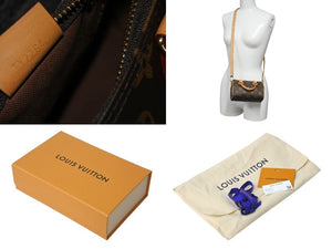 極美品 LOUIS VUITTON ルイヴィトン ナノスピーディ 2WAYショルダーバッグ M81085 モノグラムキャンバス ブラウン 中古 4c072775