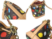 Load image into Gallery viewer, 極美品 LOUIS VUITTON ルイヴィトン 草間彌生コラボ ショルダーバッグ モノグラム ナノノエ M81863 ブラウン 中古 4c072776