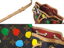 Load image into Gallery viewer, 極美品 LOUIS VUITTON ルイヴィトン 草間彌生コラボ ショルダーバッグ モノグラム ナノノエ M81863 ブラウン 中古 4c072776