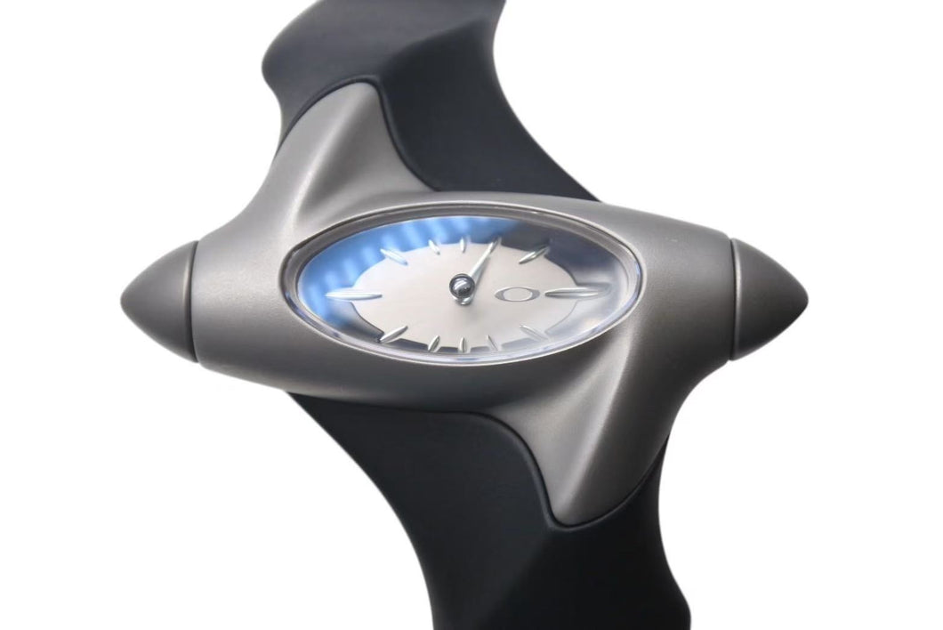 極美品 OAKLEY オークリー Torpedo トルピード クォーツ腕時計 アナログ ラバー ステンレススチール ブラック グレー 中古 4c072778