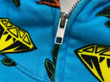 Load image into Gallery viewer, 極美品 BILLIONAIRE BOYS CLUB ビリオネアボーイズクラブ DIAMOND&amp;DOLLAR フルジップパーカー ブルー XL 中古 4c072780