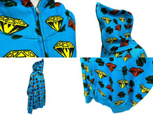 Load image into Gallery viewer, 極美品 BILLIONAIRE BOYS CLUB ビリオネアボーイズクラブ DIAMOND&amp;DOLLAR フルジップパーカー ブルー XL 中古 4c072780