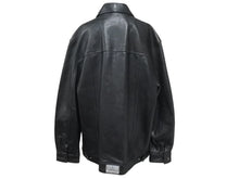 Load image into Gallery viewer, JORDAN ジョーダン TWO 3 VINTAGE LEATHER JACKET ツースリー ビンテージ レザージャケット ブラック サイズ L 美品 中古 4c072781