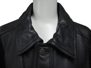 JORDAN ジョーダン TWO 3 VINTAGE LEATHER JACKET ツースリー ビンテージ レザージャケット ブラック サイズ L 美品 中古 4c072781