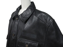 Load image into Gallery viewer, JORDAN ジョーダン TWO 3 VINTAGE LEATHER JACKET ツースリー ビンテージ レザージャケット ブラック サイズ L 美品 中古 4c072781