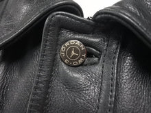 Load image into Gallery viewer, JORDAN ジョーダン TWO 3 VINTAGE LEATHER JACKET ツースリー ビンテージ レザージャケット ブラック サイズ L 美品 中古 4c072781