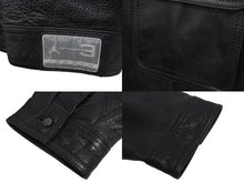 Load image into Gallery viewer, JORDAN ジョーダン TWO 3 VINTAGE LEATHER JACKET ツースリー ビンテージ レザージャケット ブラック サイズ L 美品 中古 4c072781