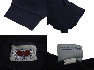 WU WEAR ウーウェア Cotton long sleeve コットンロングスリーブ サイズ XL Wu Tang Clan ネイビー 90s 美品 中古 4c072783