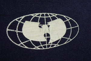 WU WEAR ウーウェア Cotton long sleeve コットンロングスリーブ サイズ XL Wu Tang Clan ネイビー 90s 美品 中古 4c072783