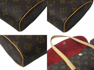極美品 LOUIS VUITTON ルイヴィトン ソナチネ ハンドバッグ M51902 モノグラム PVC レザー ブラウン 中古 4c072793