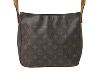 Load image into Gallery viewer, LOUIS VUITTON ルイヴィトン ルーピングMM ハンドバッグ M51146 モノグラム ゴールド金具 ブラウン 美品 中古 4c072795