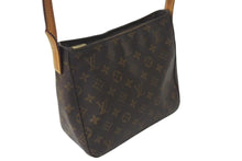 Load image into Gallery viewer, LOUIS VUITTON ルイヴィトン ルーピングMM ハンドバッグ M51146 モノグラム ゴールド金具 ブラウン 美品 中古 4c072795