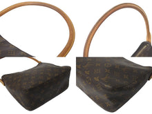 Load image into Gallery viewer, LOUIS VUITTON ルイヴィトン ルーピングMM ハンドバッグ M51146 モノグラム ゴールド金具 ブラウン 美品 中古 4c072795