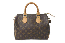 Load image into Gallery viewer, LOUIS VUITTON ルイヴィトン スピーディ25 ハンドバッグ M41109 モノグラム PVC レザー ゴールド金具 ブラウン 美品 中古 4c072796