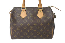 Load image into Gallery viewer, LOUIS VUITTON ルイヴィトン スピーディ25 ハンドバッグ M41109 モノグラム PVC レザー ゴールド金具 ブラウン 美品 中古 4c072796