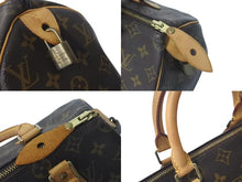 Load image into Gallery viewer, LOUIS VUITTON ルイヴィトン スピーディ25 ハンドバッグ M41109 モノグラム PVC レザー ゴールド金具 ブラウン 美品 中古 4c072796
