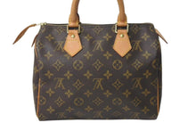 Load image into Gallery viewer, LOUIS VUITTON ルイヴィトン スピーディ25 ハンドバッグ M41109 モノグラム PVC レザー ゴールド金具 ブラウン 美品 中古 4c072800