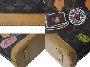 LOUIS VUITTON ルイヴィトン アルマBB ワールドツアーステッカー ハンドバッグ M43230 ショルダー 2WAY モノグラムキャンバス 美品 中古 4c072802
