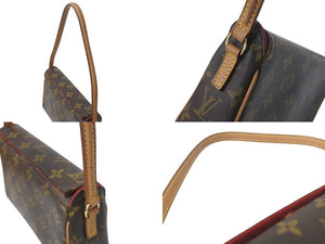 LOUIS VUITTON ルイヴィトン ハンドバッグ レシタル モノグラムキャンバス M51900 ゴールド金具 ブラウン 美品 中古 4c072803