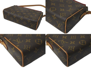 LOUIS VUITTON ルイヴィトン ハンドバッグ レシタル モノグラムキャンバス M51900 ゴールド金具 ブラウン 美品 中古 4c072803