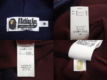 Load image into Gallery viewer, ABathingApe アベイシングエイプ BAPE ベイプ 23AW バッジ カラーブロッキング プルオーバー パーカー サイズM 美品 中古 4c072808