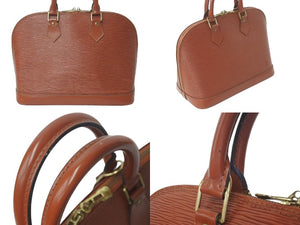 Louis Vuitton ルイヴィトン アルマ M52143 ハンドバッグ エピレザー ゴールド金具 ケニアブラウン 美品 中古4c072823