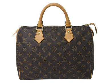 LOUIS VUITTON ルイヴィトン スピーディ30 ハンドバッグ M41526 モノグラムキャンバス ブラウン 美品 中古 4c072824
