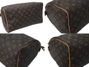 LOUIS VUITTON ルイヴィトン スピーディ30 ハンドバッグ M41526 モノグラムキャンバス ブラウン 美品 中古 4c072824