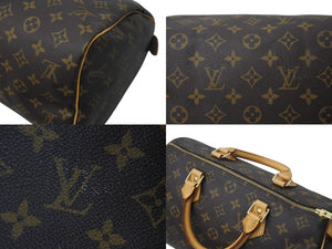 LOUIS VUITTON ルイヴィトン スピーディ30 ハンドバッグ M41526 モノグラムキャンバス ブラウン 美品 中古 4c072824