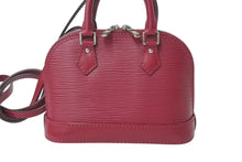 Load image into Gallery viewer, 極美品 LOUIS VUITTON ルイヴィトン エピ アルマBB 2WAY バッグ M40851 フューシャ 赤紫 ショルダーバッグ ハンドバッグ レザー シルバー金具 中古 4c072825