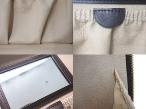 極美品 LOUIS VUITTON ルイヴィトン ショルダーバッグ イニシャル入り オーダーメイド メイクボックス ダミエキャンバス ブラウン 中古 4c072826