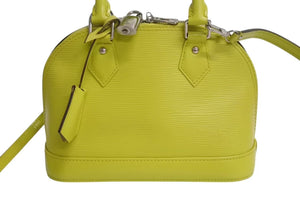極美品 LOUIS VUITTON ルイヴィトン エピ アルマBB 2WAYショルダーバッグ M57446 ジョーヌセドラ シルバー金具 中古 4c072827