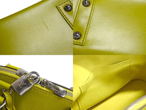 極美品 LOUIS VUITTON ルイヴィトン エピ アルマBB 2WAYショルダーバッグ M57446 ジョーヌセドラ シルバー金具 中古 4c072827