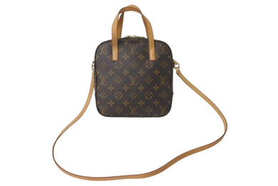 LOUIS VUITTON ルイ ヴィトン モノグラム スポンティーニ 2WAYハンドバッグ M47500 ブラウン 廃盤 美品 中古 4c072830