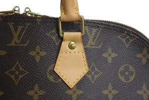 LOUIS VUITTON ルイヴィトン アルマPM ハンドバッグ M51130 モノグラム PVC ブラウン ゴールド金具 美品 中古 4c072834