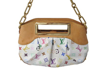 Load image into Gallery viewer, LOUIS VUITTON ルイヴィトン ジュディPM ハンドバッグ M40257 2WAY モノグラム マルチカラー ホワイト 村上隆 美品 中古 4c072837
