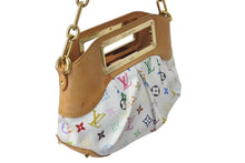 Load image into Gallery viewer, LOUIS VUITTON ルイヴィトン ジュディPM ハンドバッグ M40257 2WAY モノグラム マルチカラー ホワイト 村上隆 美品 中古 4c072837