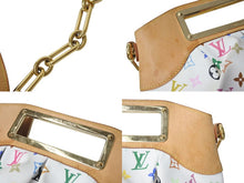Load image into Gallery viewer, LOUIS VUITTON ルイヴィトン ジュディPM ハンドバッグ M40257 2WAY モノグラム マルチカラー ホワイト 村上隆 美品 中古 4c072837