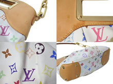 Load image into Gallery viewer, LOUIS VUITTON ルイヴィトン ジュディPM ハンドバッグ M40257 2WAY モノグラム マルチカラー ホワイト 村上隆 美品 中古 4c072837